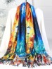 Double-sided Oil Painting Design Fashion Scarf